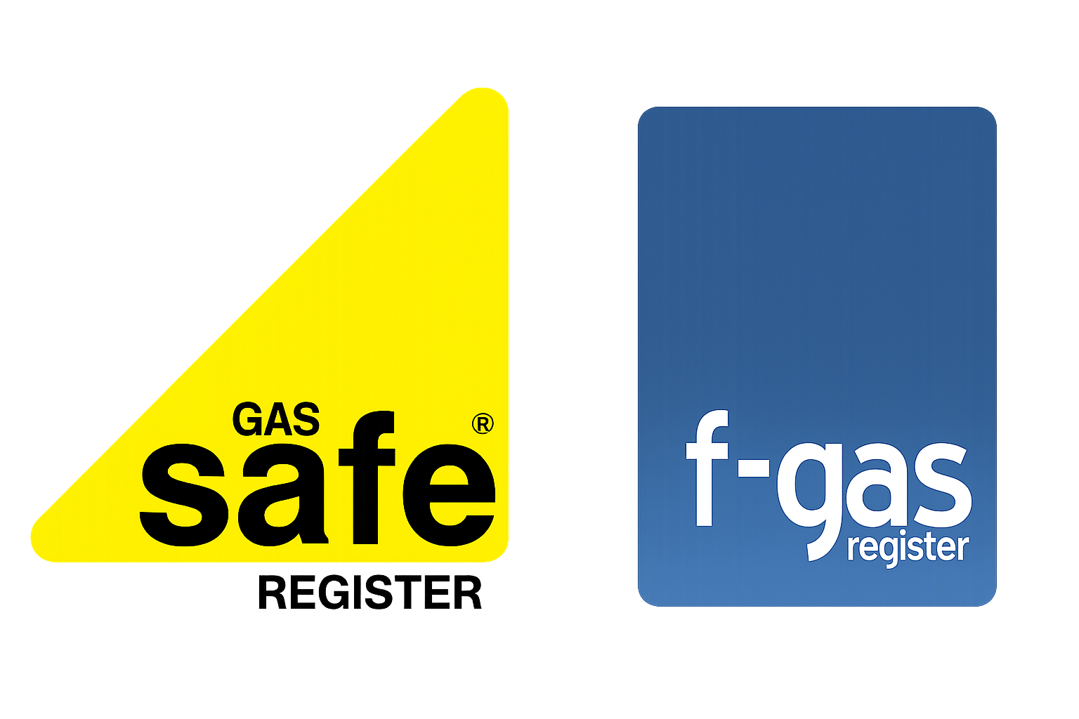 Gas Safe Register and F-Gas Register certified